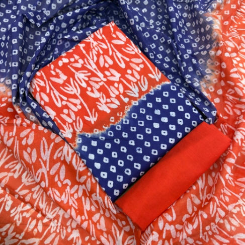 Unstitched Cotton Mom Batik Three piece Collection For Women