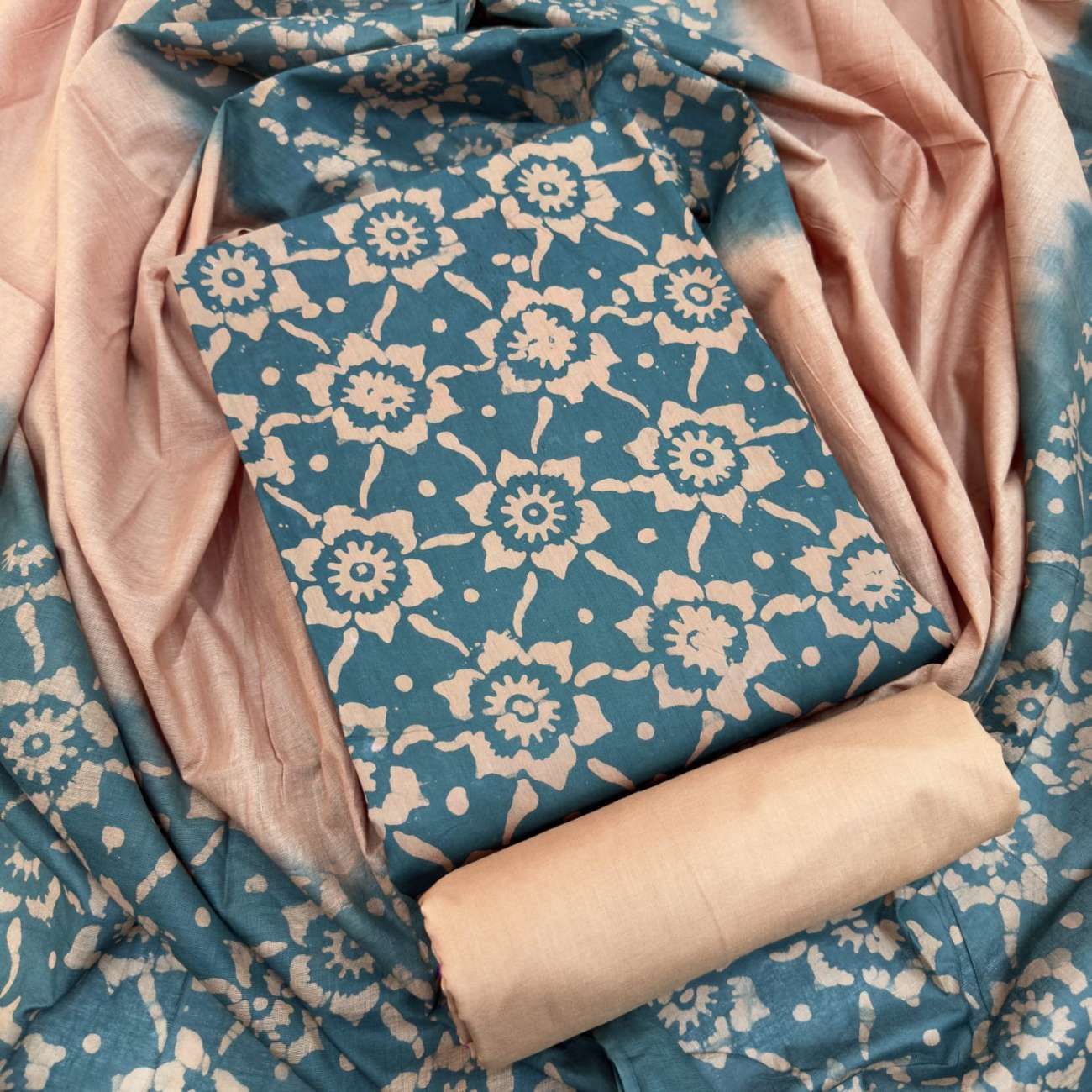 Unstitched Cotton Mom Batik Three piece Collection For Women