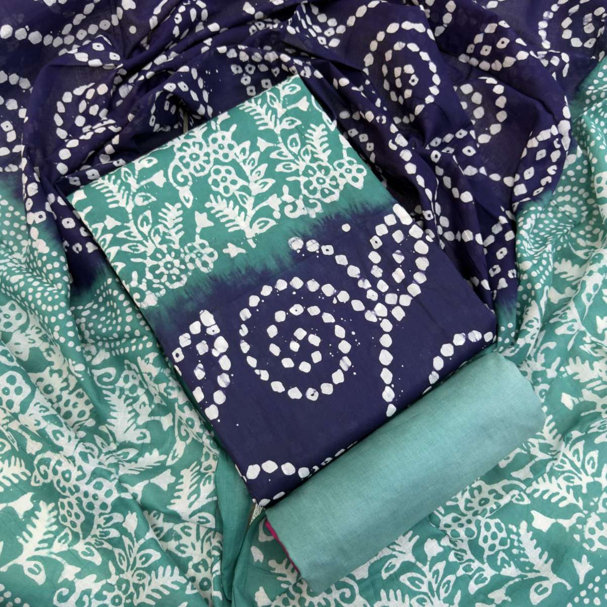 Unstitched Cotton Mom Batik Three piece Collection For Women