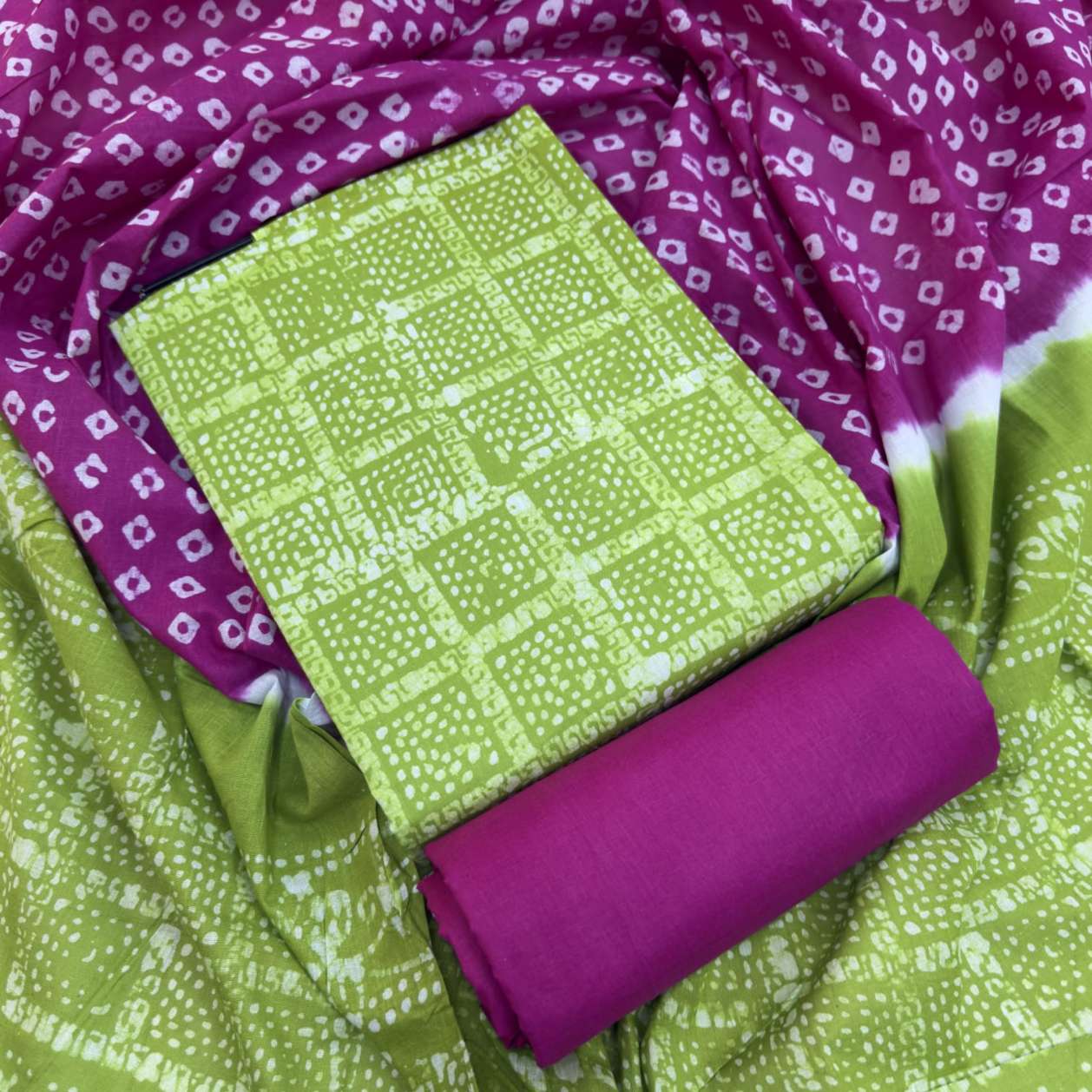 Unstitched Cotton Mom Batik Three piece Collection For Women