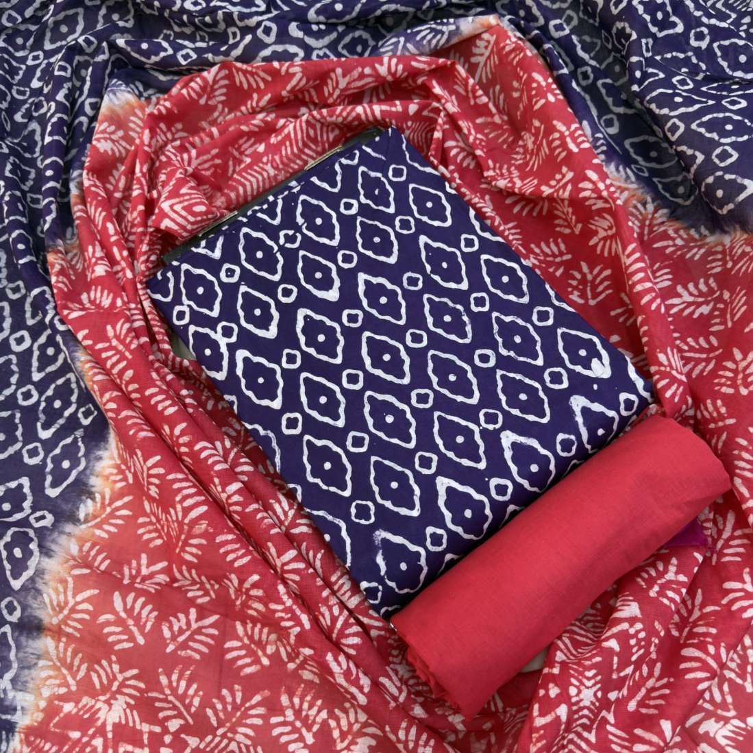 Unstitched Cotton Mom Batik Three piece Collection For Women